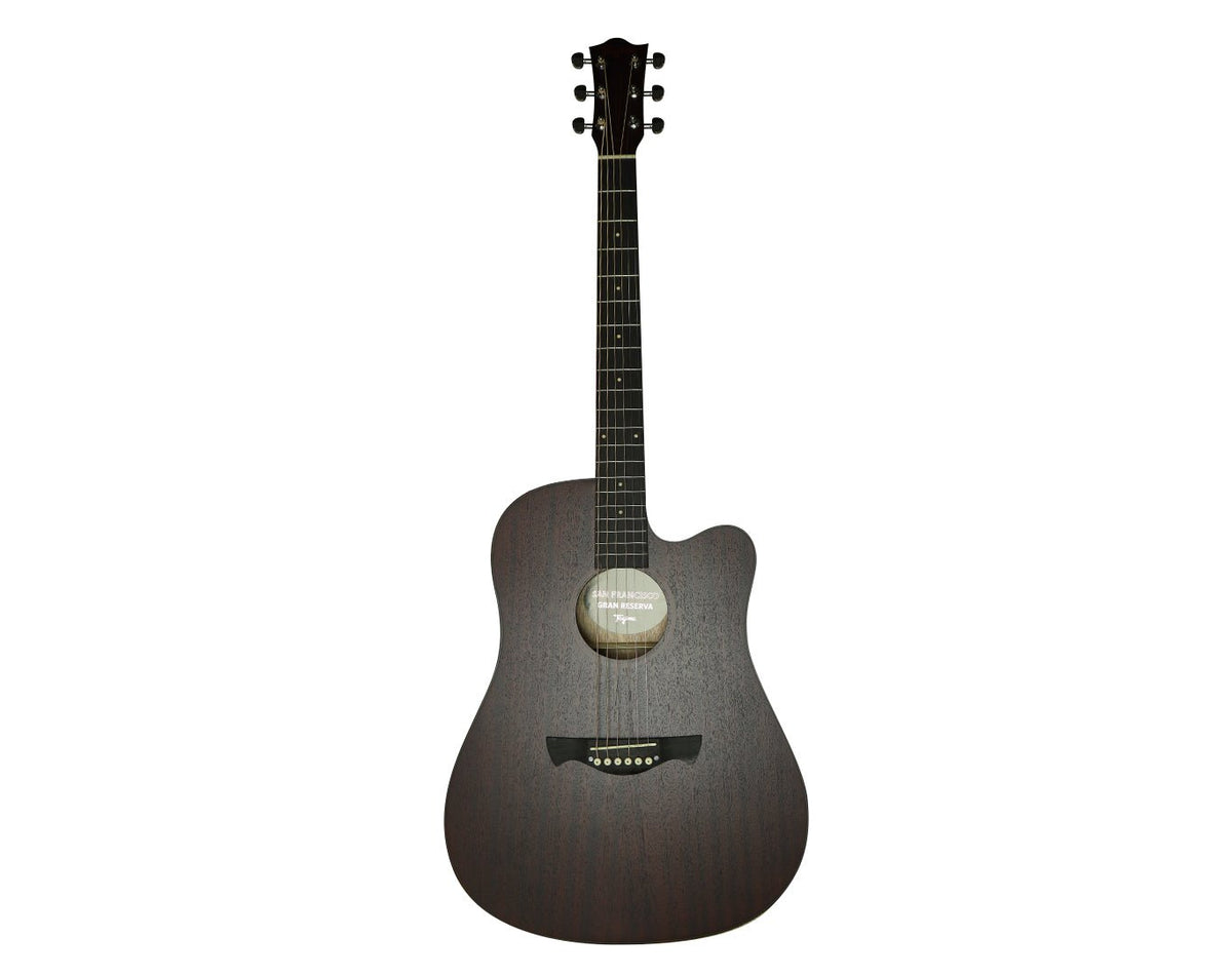 Tagima 41" Acoustic Guitar Slim Body Dark Natural E-02
