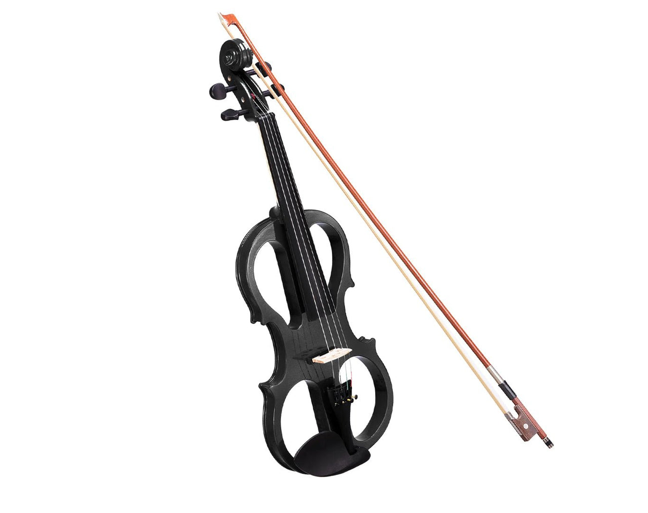 Freedom Student Electric Violin with Case Black White Natural EV31 Black