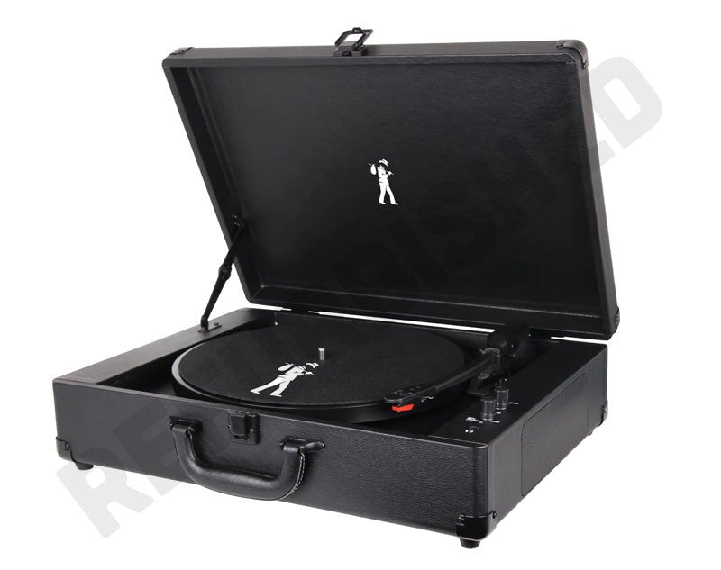 FLEA MARKET *REFURBISHED* Big Suitcase Record Player FMRTCLGBK2 