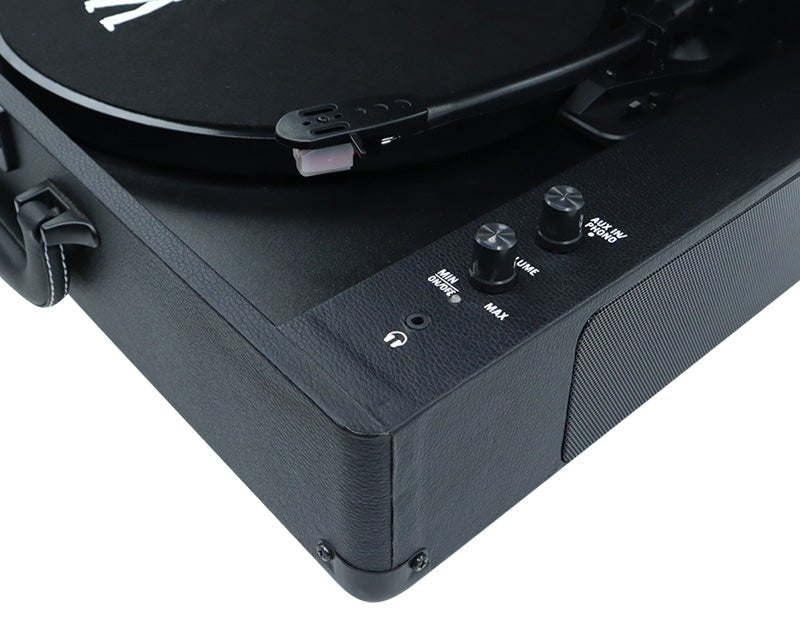 FLEA MARKET *REFURBISHED* Big Suitcase Record Player FMRTCLGBK2 