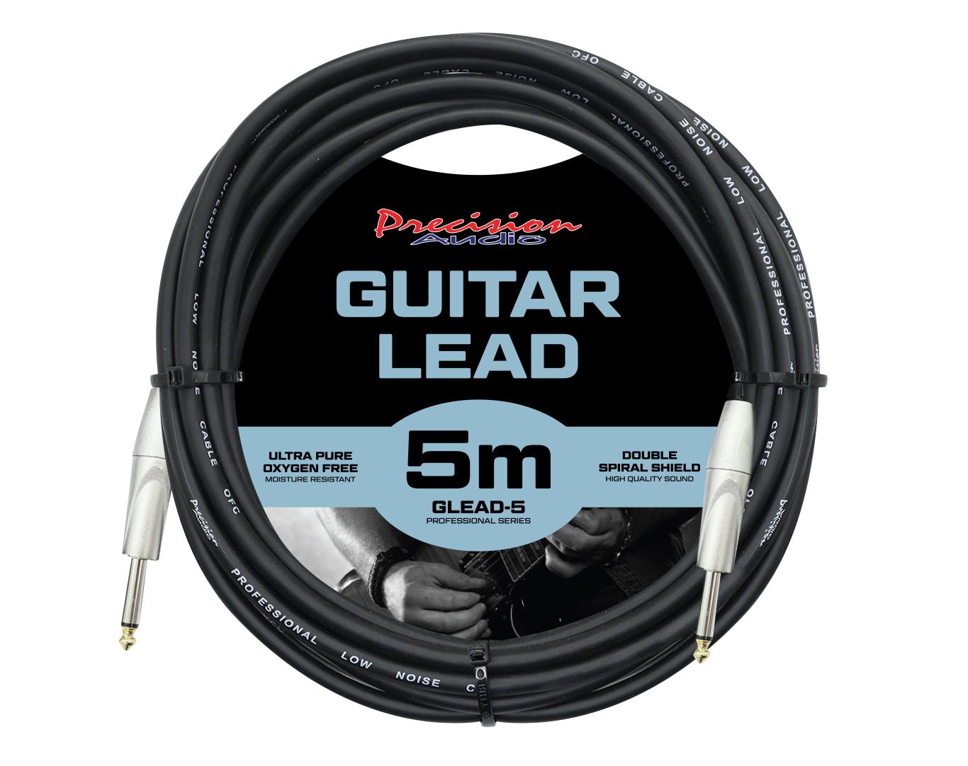 Precision Audio 1/4" Electric Guitar Lead 5m GLEAD5