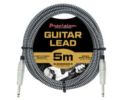 Precision Audio 1/4" Guitar Lead 5m GLEADWEAVE5-SIL