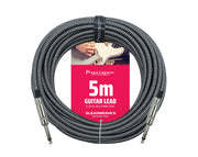 Precision Audio 1/4" Guitar Lead 5m GLEADWEAVE5-SIL