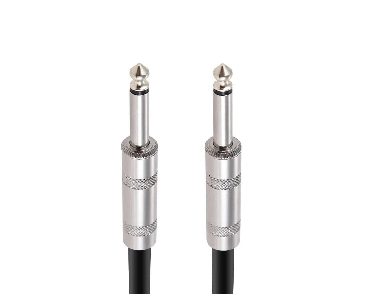 Precision Audio 1/4" Guitar Lead Silver & Black 10m GLEADWEAVE10-SIL