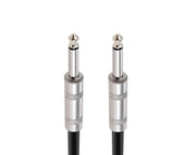 Precision Audio 1/4" Guitar Lead Silver & Black 10m GLEADWEAVE10-SIL