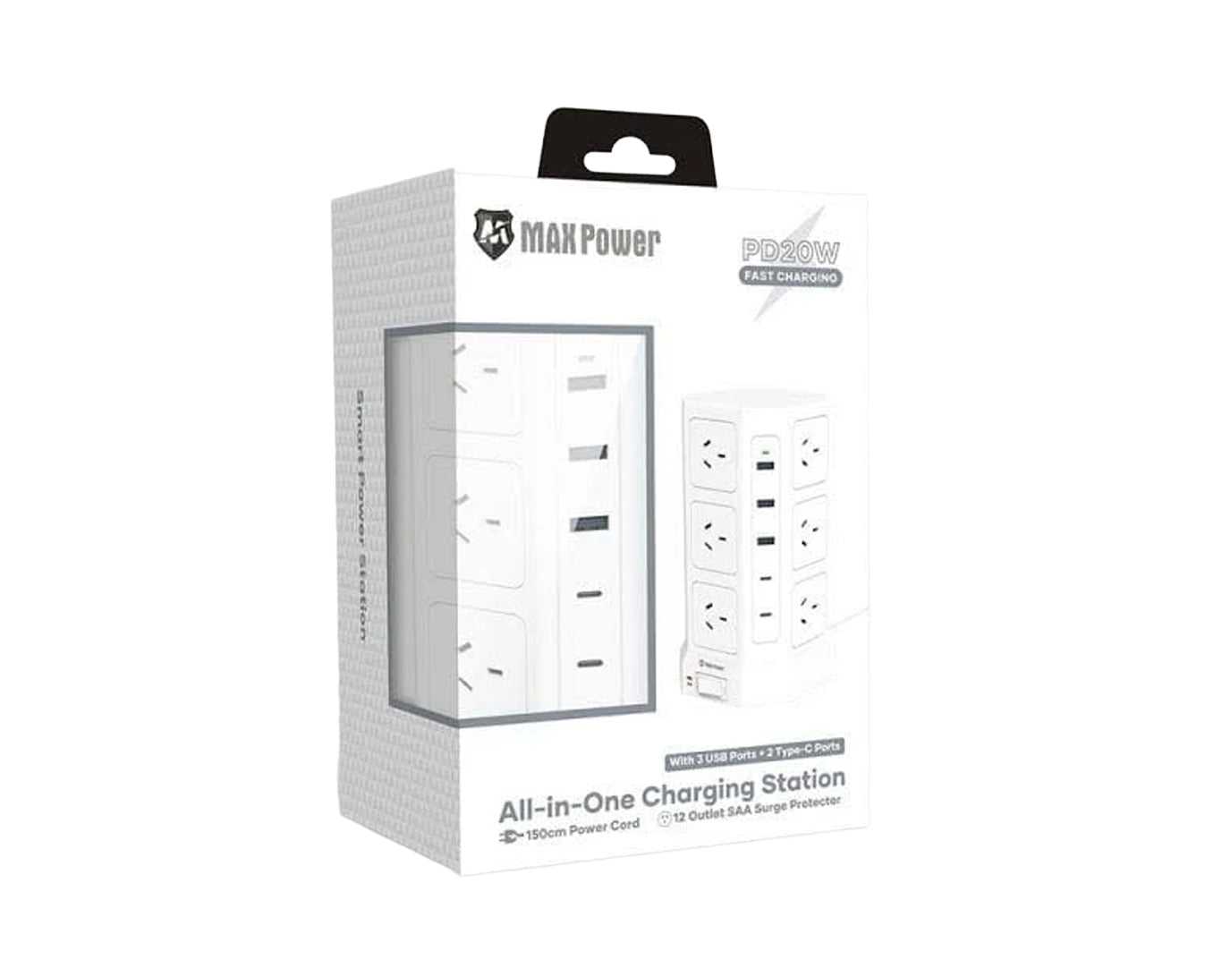 MAXGUARD All In One Charging Station 12 Outlet USB QM1250-CU