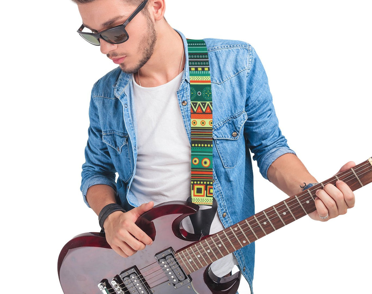Freedom Guitar Strap African Design GSTRAP3-02