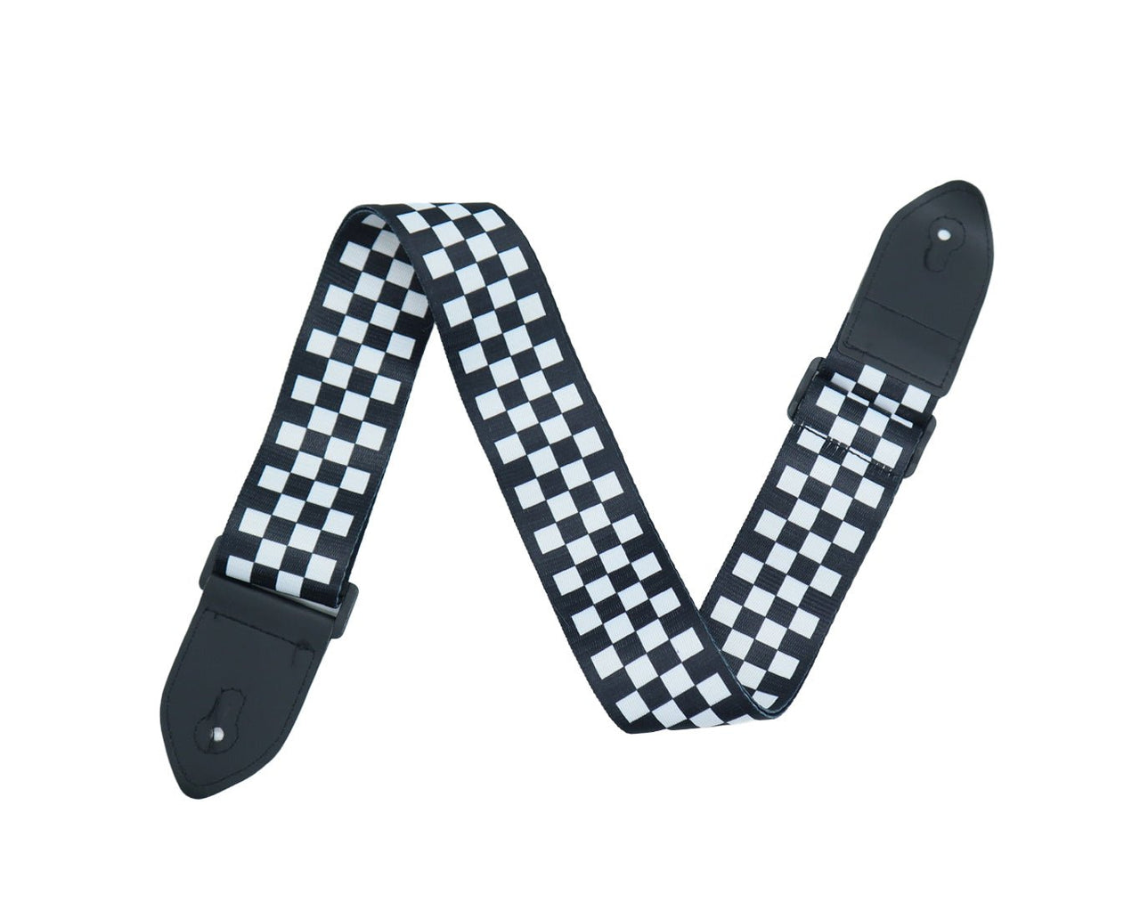 Freedom Guitar Strap Black & White Checkerboard GSTRAP3-07