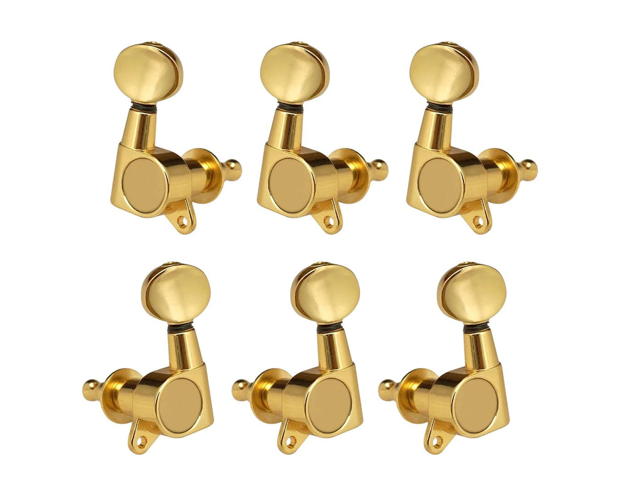Gold Tuning Pegs Sealed Machine Heads 3L+3R Set 6pc ZA06