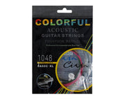 Freedom 10 Pack Coloured Acoustic Guitar Strings CA-60-L-10Pk 