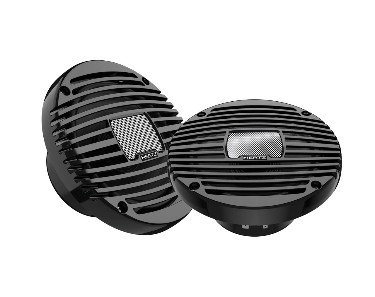 Hertz Marine 6.5" 100W 2-Way Coaxial Speakers Black Pair HEX6.5MC