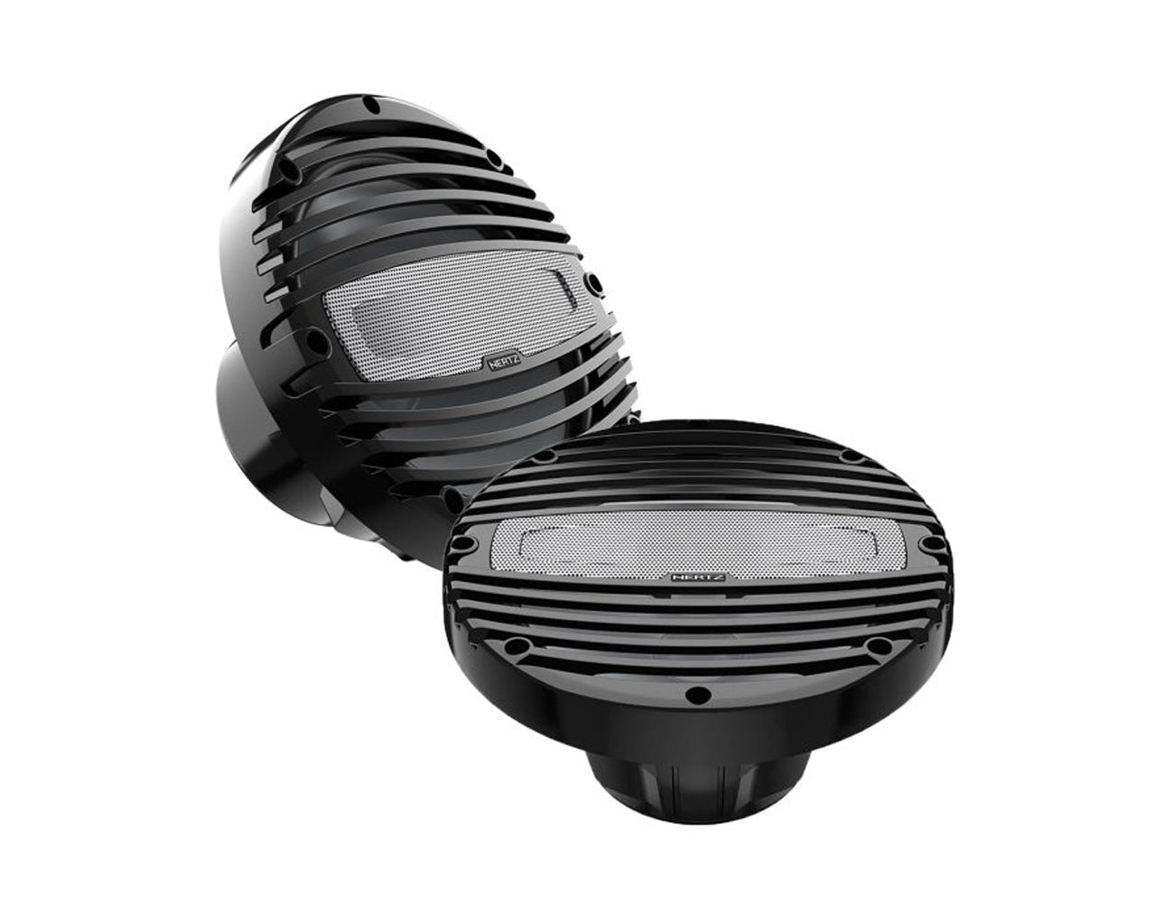 Hertz Marine 8" 200W 2-Way Black Coaxial Speakers Pair HMX8C