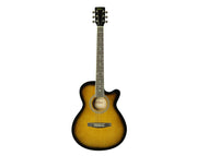 40" Semi-Acoustic Guitar Cutaway 4 Band EQ Sunburst Finish HP-40CE-SUNB