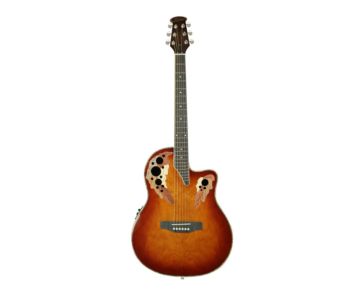 Freedom 41" Round Back Hollow Semi Acoustic Guitar Sunburst HW41CJBE-SUNB