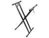 Adjustable Keyboard Stand Double Braced Rubber Supports D28X 