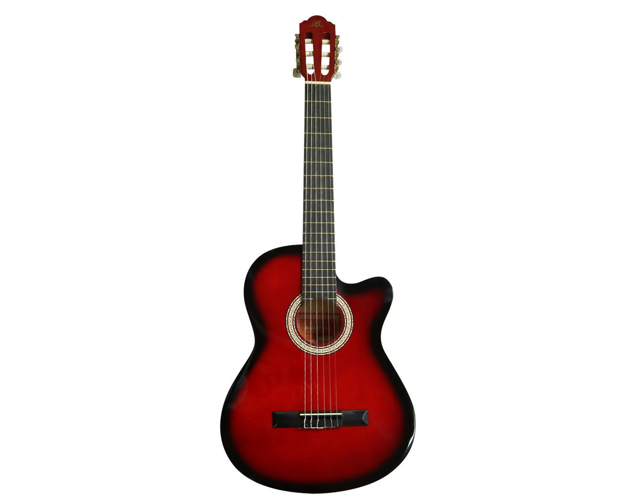 39" Classic Acoustic Guitar Cutaway Nylon Strings Red LC-3900C-RDS
