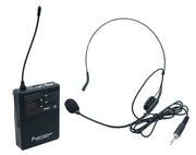 Twin Channel Wireless Microphone System UHF Handheld Bodypack MIC23 