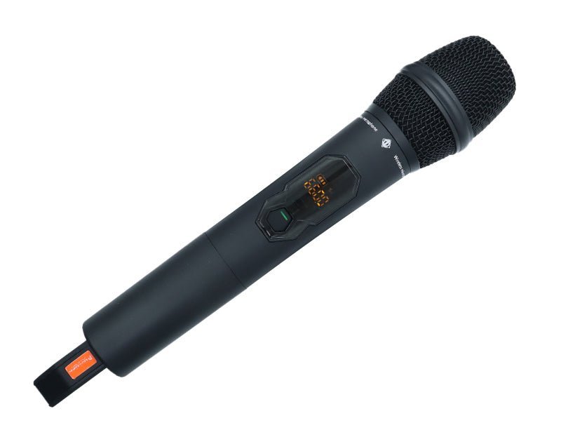 Twin Channel Wireless Microphone System UHF Handheld Bodypack MIC23 
