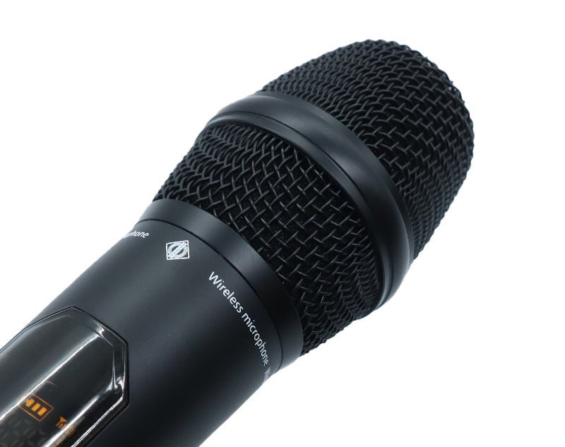 Twin Channel UHF Wireless Microphone System Handheld Bodypack MIC23 