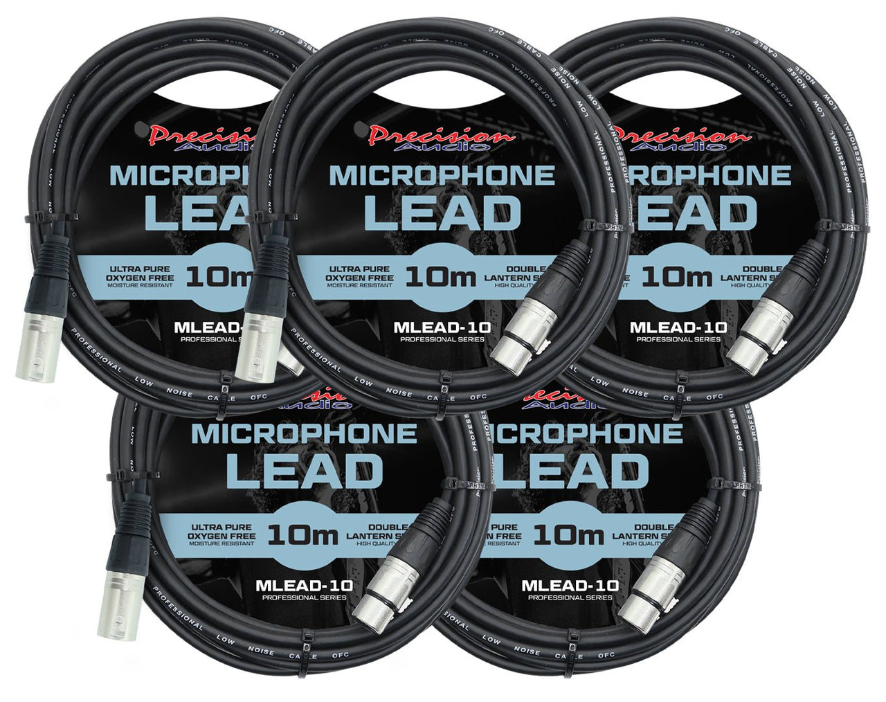 Precision Audio XLR To XLR Microphone Lead 10m MLEAD10x5