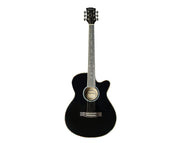 Legacy 40" Acoustic Guitar Cutaway Black Finish MJG-305C-BLK