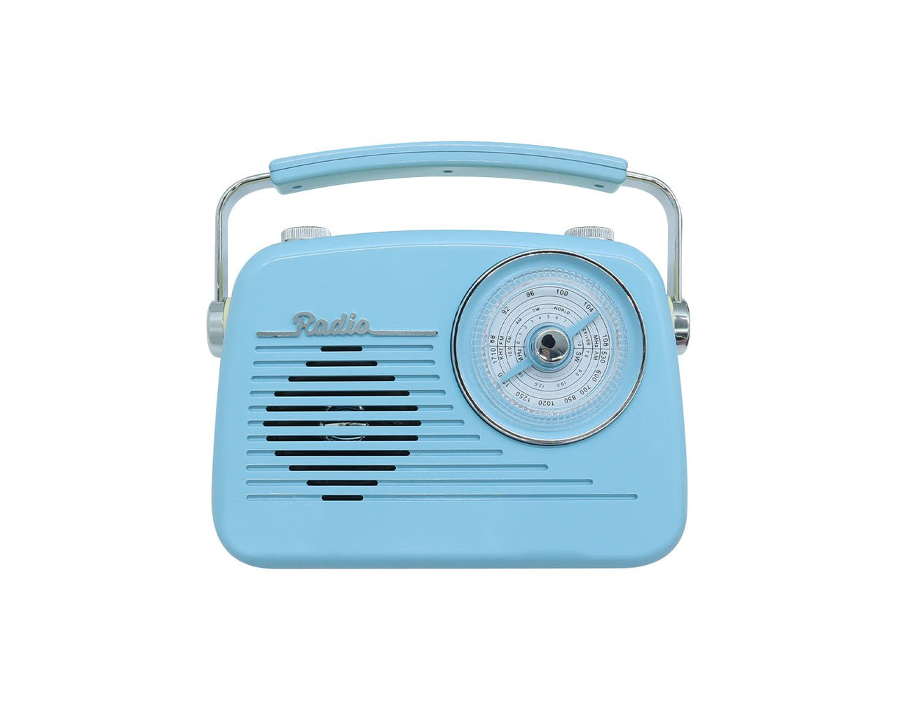 CMIK Retro Bluetooth Speaker AM FM SW Radio Rechargeable Blue MK-2181BT-BLU