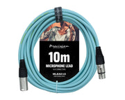 Precision Audio XLR To XLR Studio Stage Microphone Lead Blue 10m MLEAD10-BLU