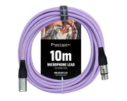 Precision Audio XLR To XLR Studio Stage Microphone Lead Purple 10m MLEAD10-PUR