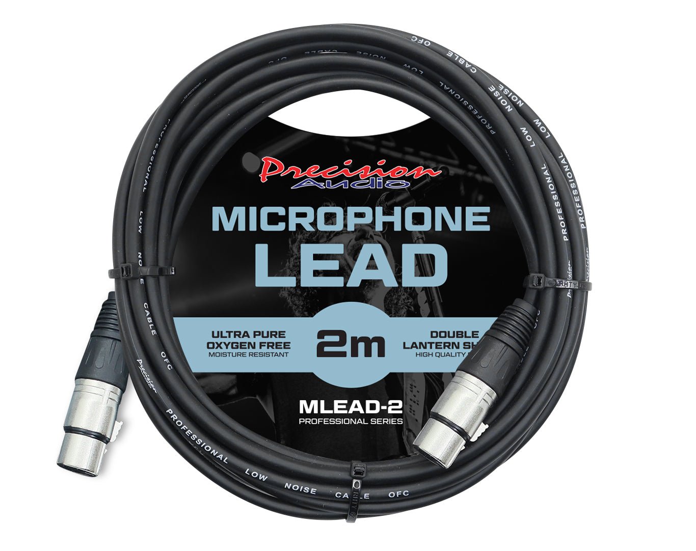 Precision Audio XLR To XLR Studio Stage Microphone Lead 2m MLEAD2