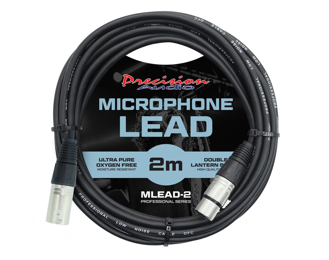 Precision Audio XLR To XLR Studio Stage Microphone Lead 2m MLEAD2
