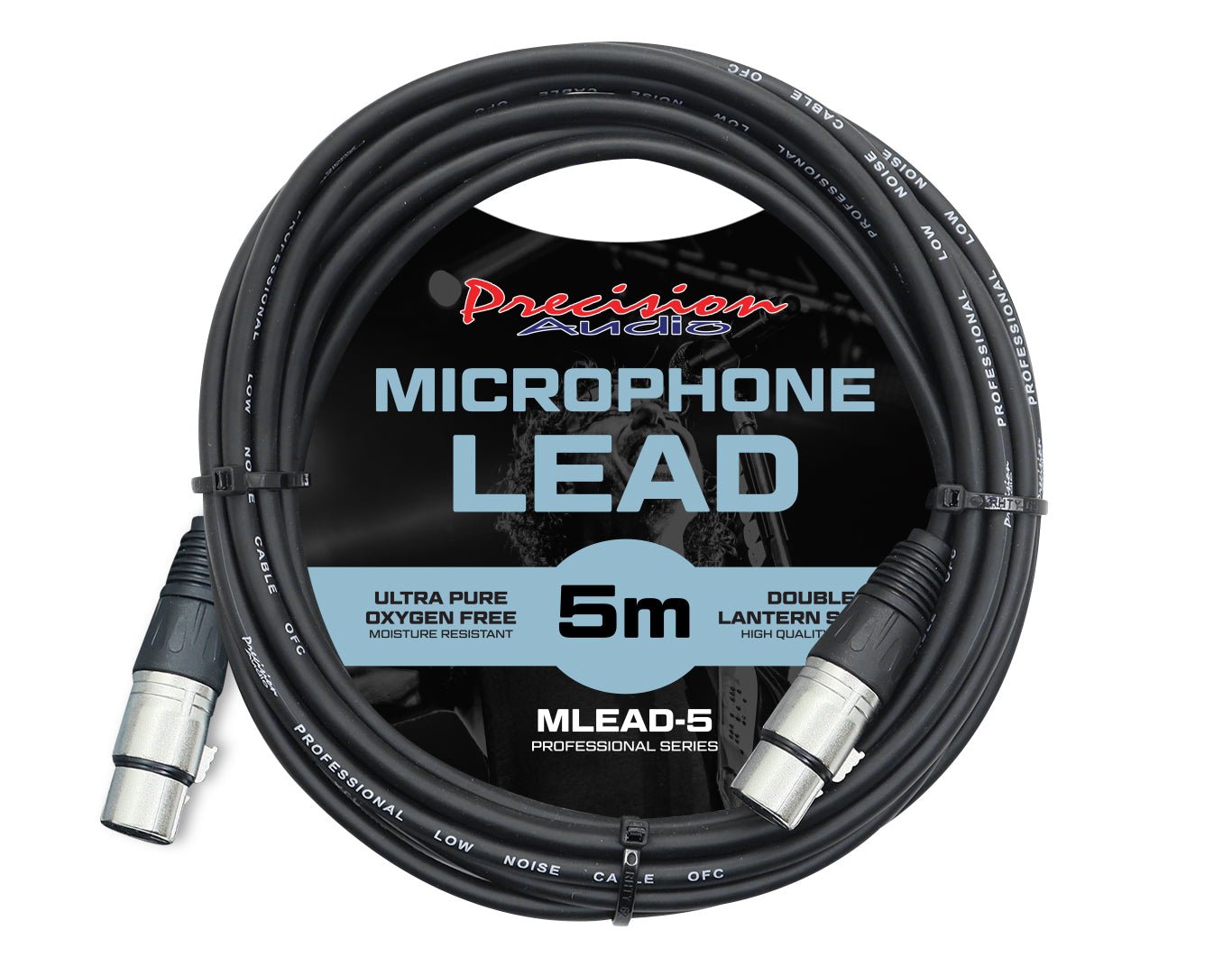 Precision Audio XLR To XLR Studio Stage Microphone Lead 5m MLEAD5