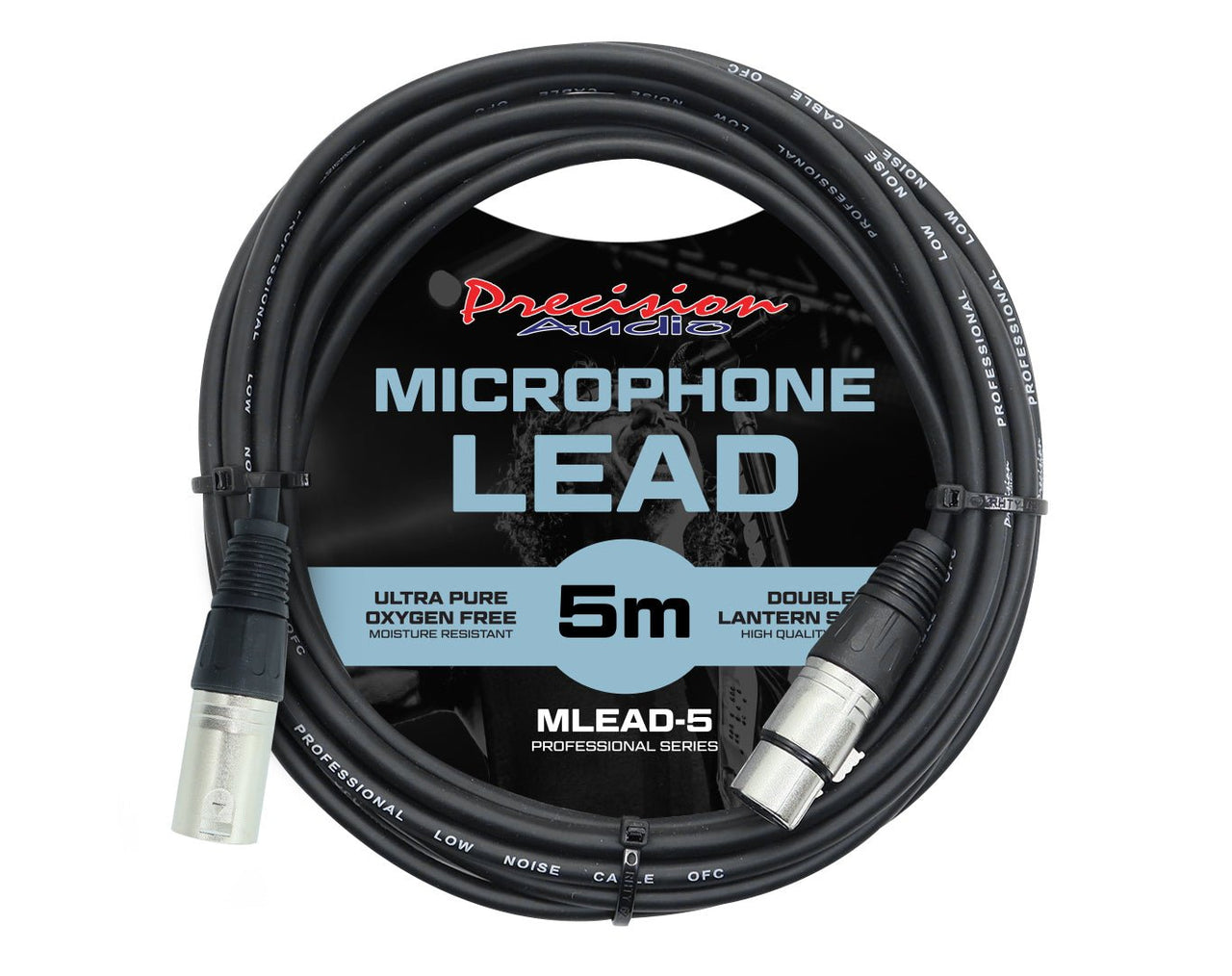 Precision Audio XLR To XLR Studio Stage Microphone Lead 5m MLEAD5
