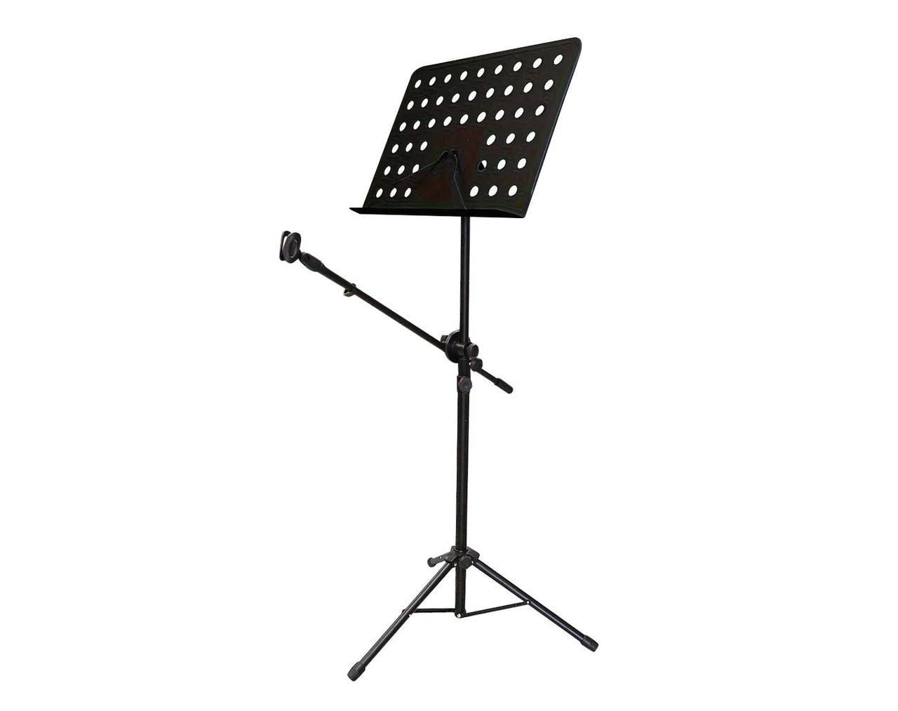 Adjustable Sheet Music Stand with Microphone Boom Arm MS-195