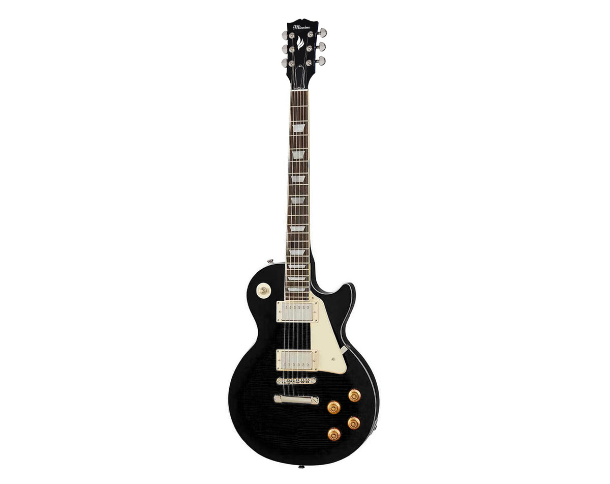 Minsine 6 String Electric Guitar Black MS-300-BLK