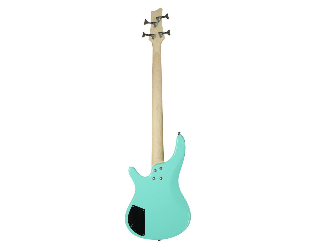 Minsine Full Size Electric Bass Guitar Four String Green MS-4B-GRN