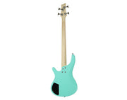Minsine Full Size Electric Bass Guitar Four String Green MS-4B-GRN