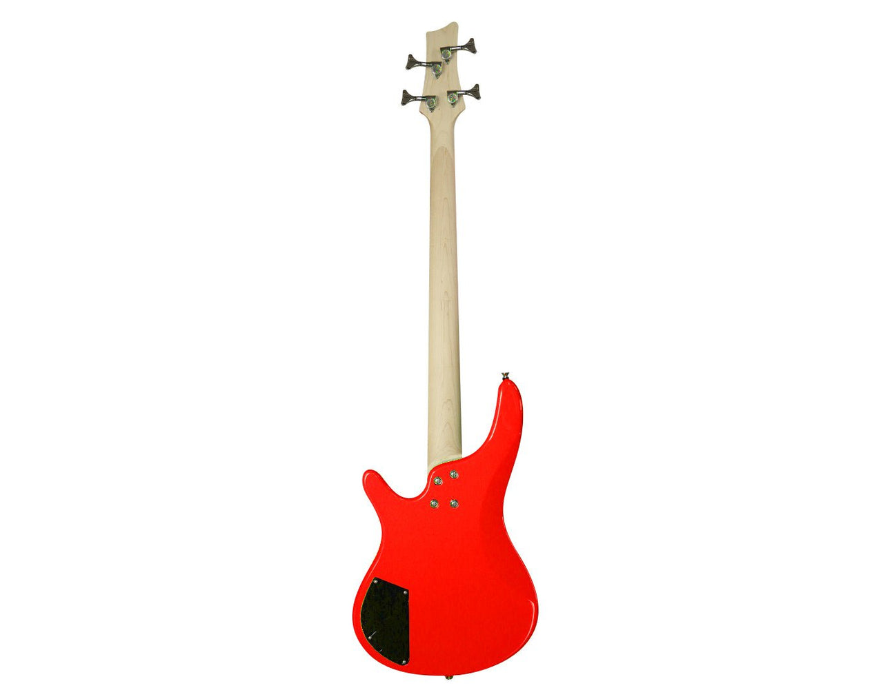 Minsine Full Size Electric Bass Guitar Four String Red MS-4B-RED