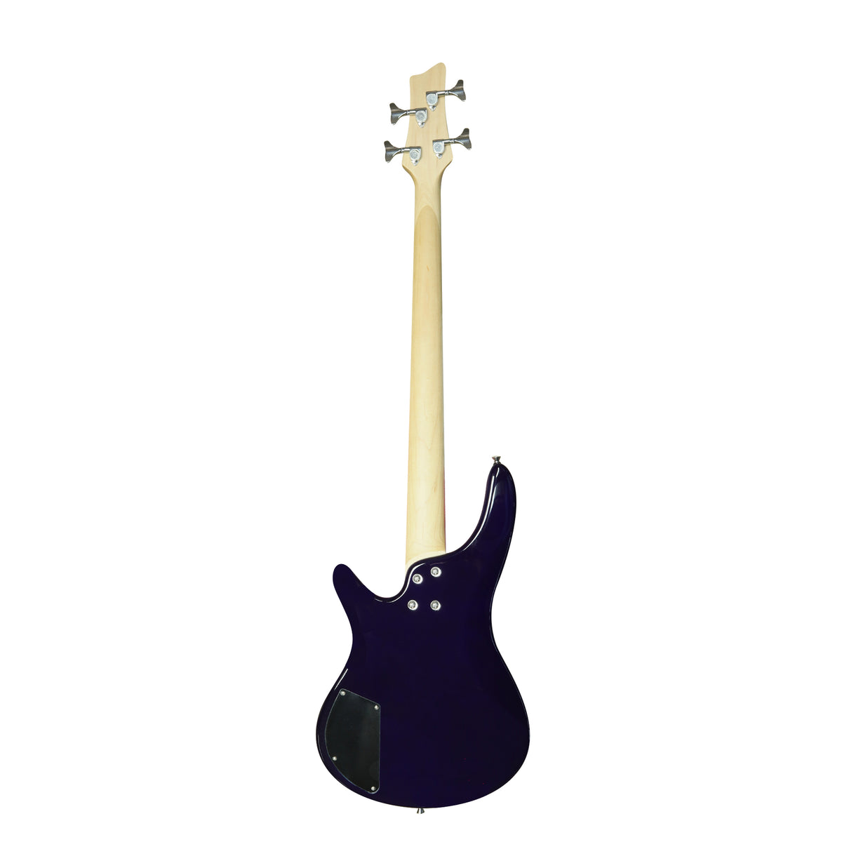 Minsine Full Size Electric Bass Guitar Four String Purple MS-4B-BL