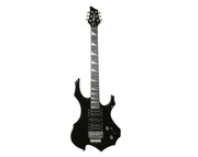 Minsine 6 String Electric Guitar Black 3m Cable Tremolo Arm MS-200-BLK