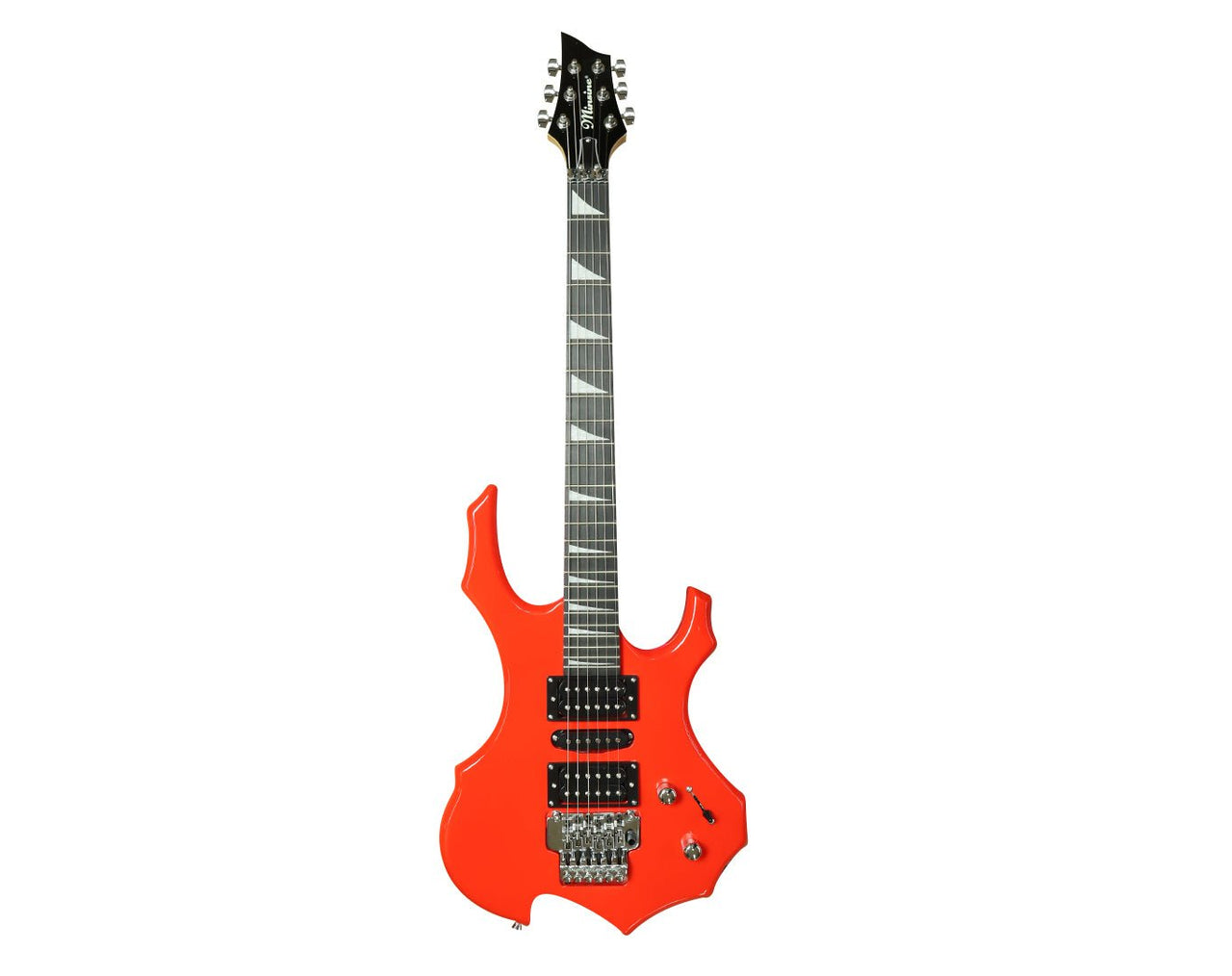 Minsine 6 String Electric Guitar Red 3m Cable Tremolo Arm MS-200-RED