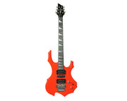 Minsine 6 String Electric Guitar Red 3m Cable Tremolo Arm MS-200-RED