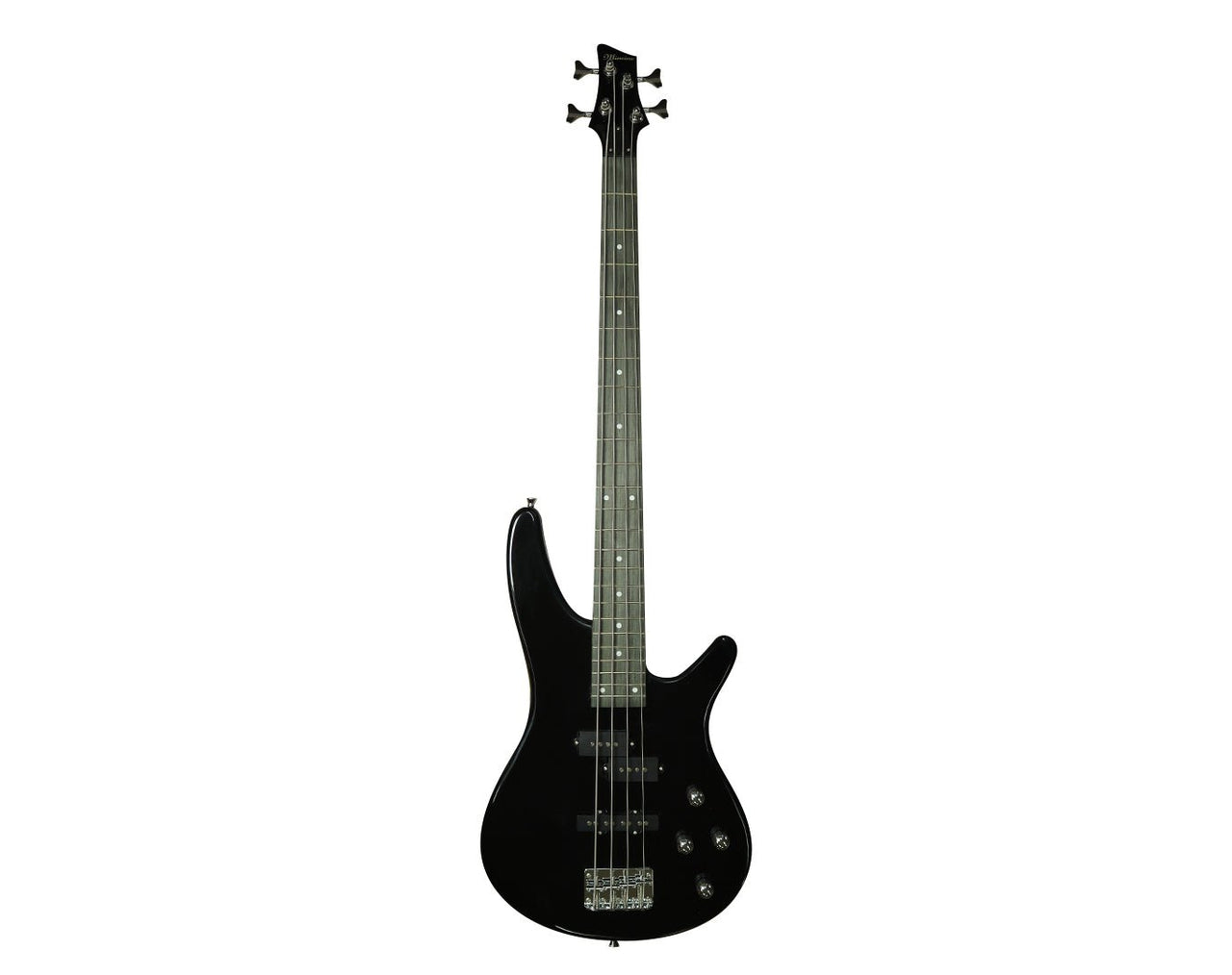 Full Size Electric Bass Guitar Four String Black MS-4B-BLK