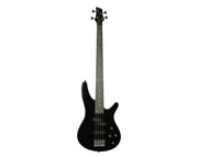 Full Size Electric Bass Guitar Four String Black MS-4B-BLK