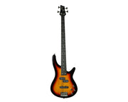 Full Size Electric Bass Guitar Four String Sunburst MS-4B-SUN