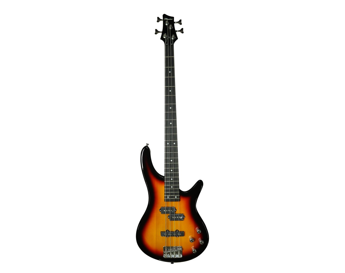 Full Size Electric Bass Guitar Four String Sunburst MS-4B-SUN