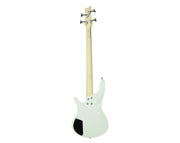 Full Size Electric Bass Guitar Four String White MS-4B-WHT