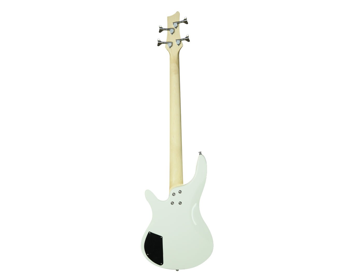Full Size Electric Bass Guitar Four String White MS-4B-WHT
