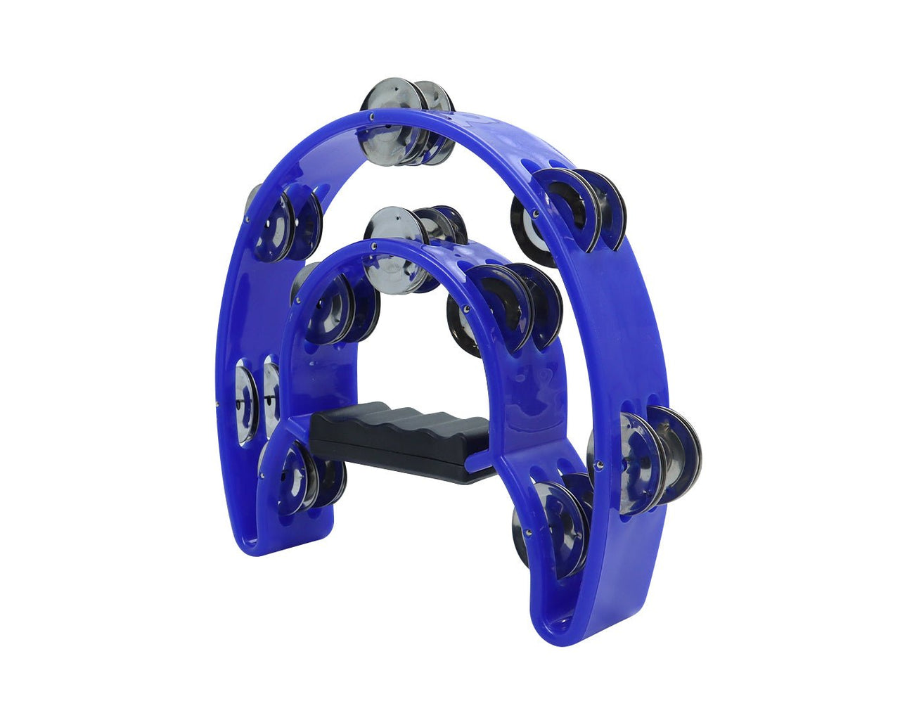 Freedom Double Ring Half Moon Tambourine MT4 Blue