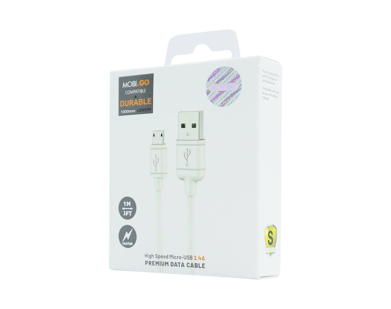 MobiGo Micro USB to USB Cable High Speed 1m MOBIGOMICRO