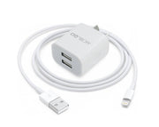 Dual USB Adaptor with USB to Lightning Cable Combo Quick Charge Charger GO302